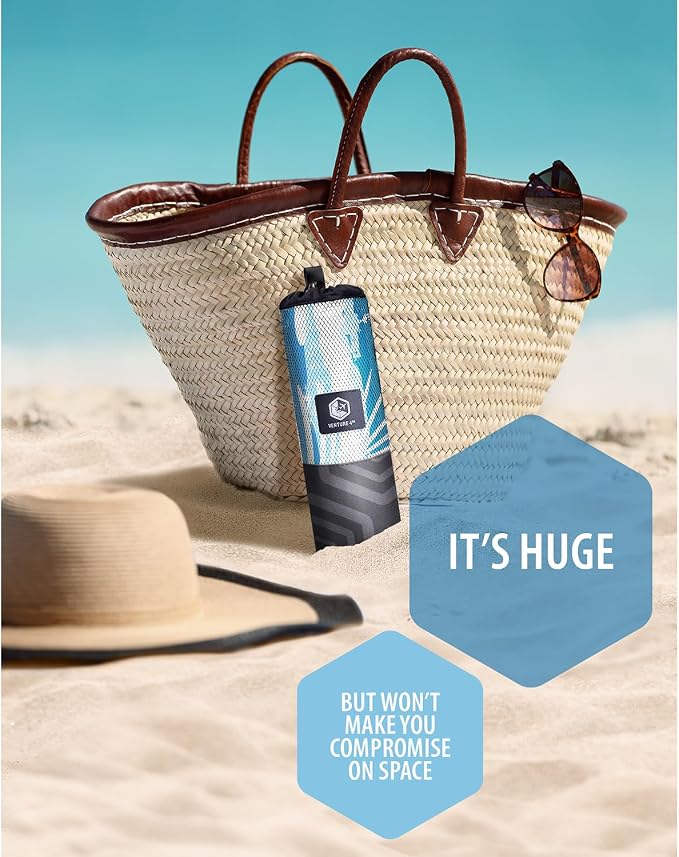 VENTURE 4TH Microfiber Beach Towel: Quick-Dry, Sandproof and Lightweight - Image 5