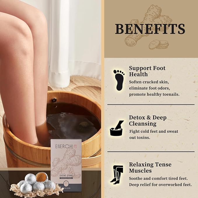 Ginger Cleansing Foot Soak for Circulation, Edema Relief for Legs & Feet - Image 2