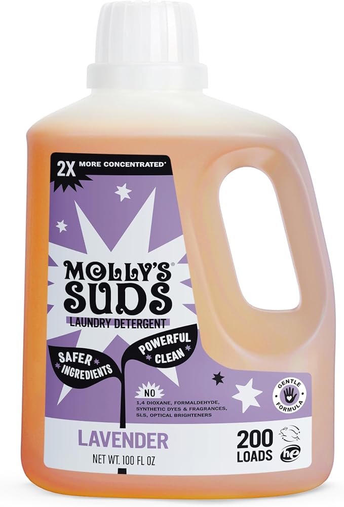 Molly's Suds Liquid Laundry Detergent | Clean Laundry Detergent Soap by MollysSuds