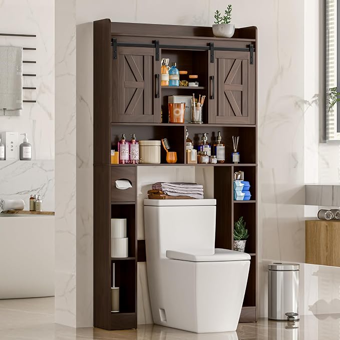 Farmhouse Storage Cabinet Over Toilet - Image 7