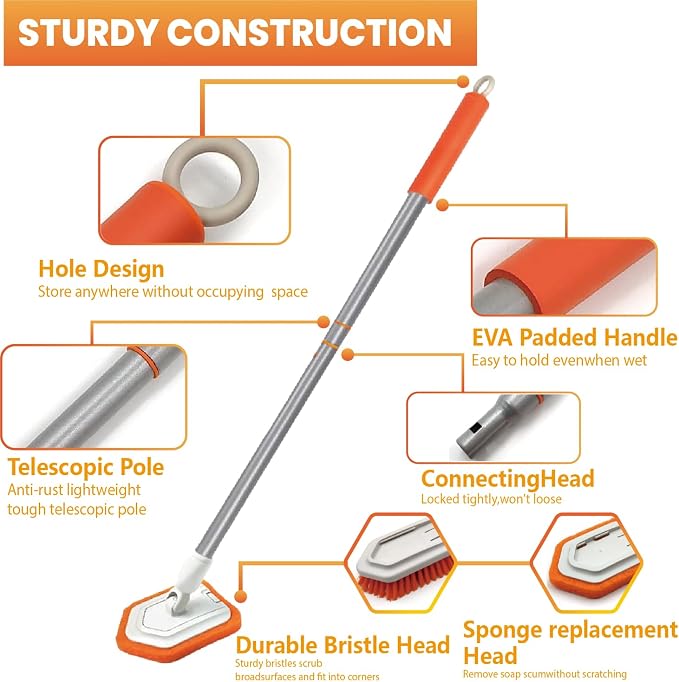 Shower Scrubber for Cleaning - Image 3