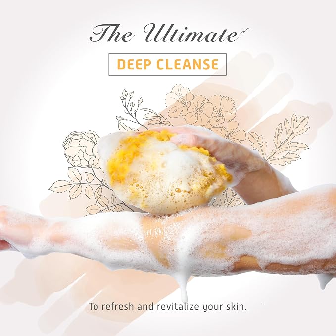 Spongentle Deep Cleansing Body Loofah Sponge, Natural Colors, - Image 4