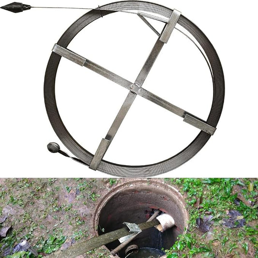Heavy Duty Sewer Drain Snake for Outdoor, Length 30m/98.4ft, Width 2.5cm/1inch by GYYGRY