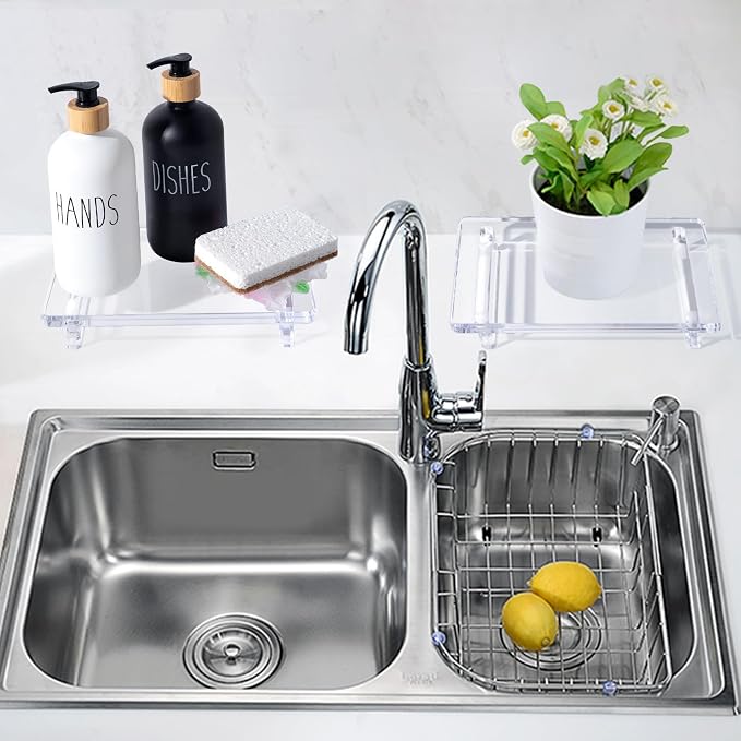 Acrylic soap Dish Tray for Bathroom Counter and Kitchen - Image 2