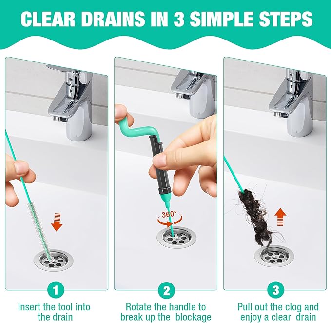 55inch Steel Core Drain Clog Remover Tool - Image 6