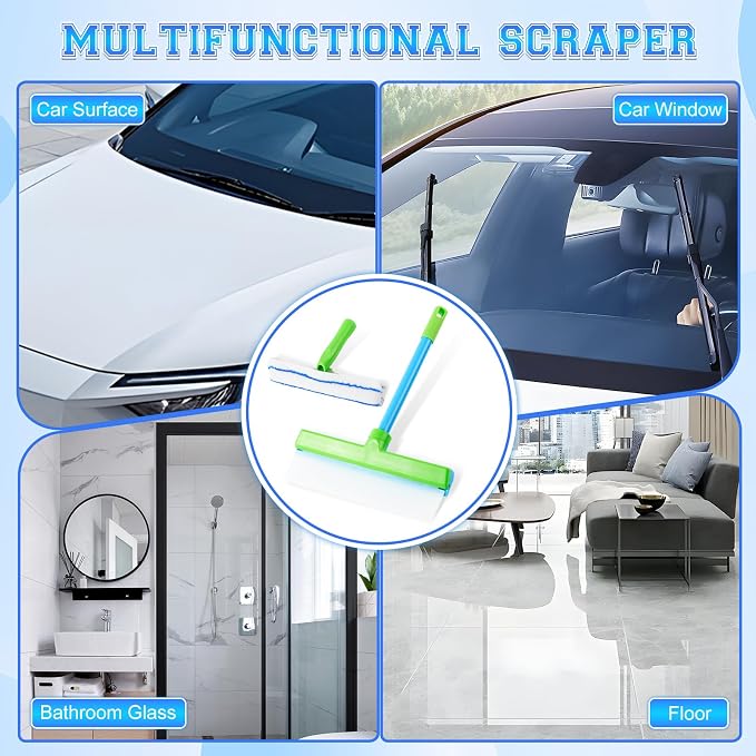 Recyclable Silicone Window Squeegee Kit, Glass Cleaning Tools - Image 3