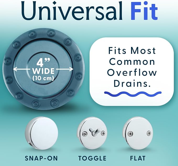 SlipX Solutions Bottomless Bath | Overflow Drain Cover - Image 4