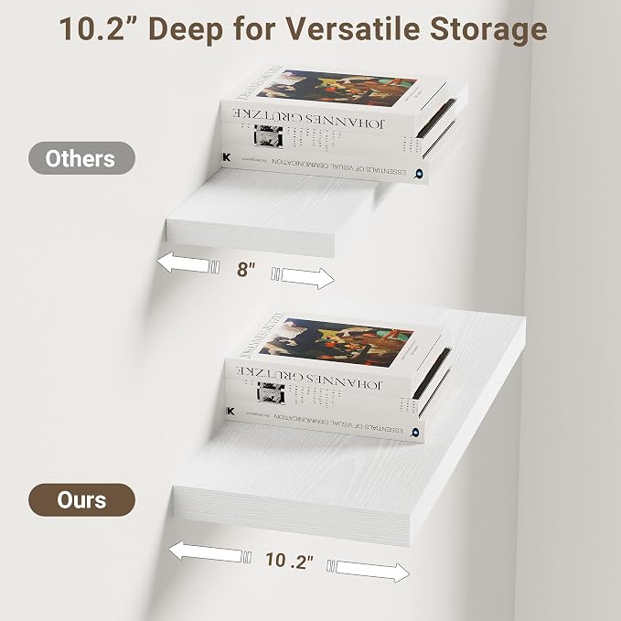 Vivelove 10 in Deep Floating Shelves - Image 5