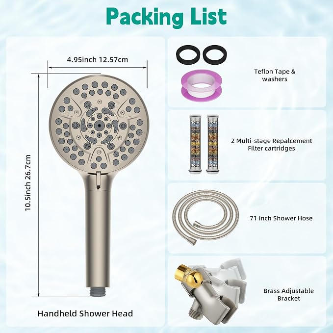 Hibbent Filtered Shower Head - Image 8