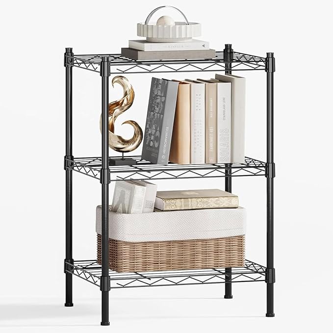 3-Tier Heavy Duty Wire Shelving Unit by Unknown