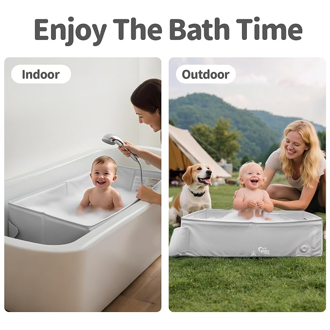 Bella’s Friends Baby Collapsible Bathtub, Travel Bath Tub - Image 2