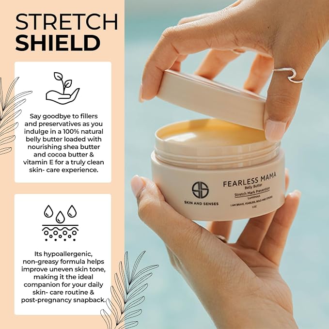 Fearless Mama Belly Butter – Unscented Stretch Mark Cream - Image 3