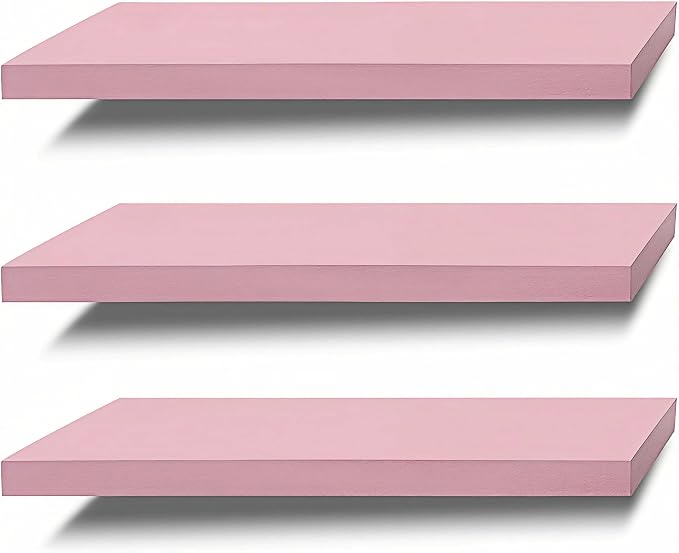 SAUMONIERES Floating Shelves Wall Shelf Solid Wood by Saumonieres