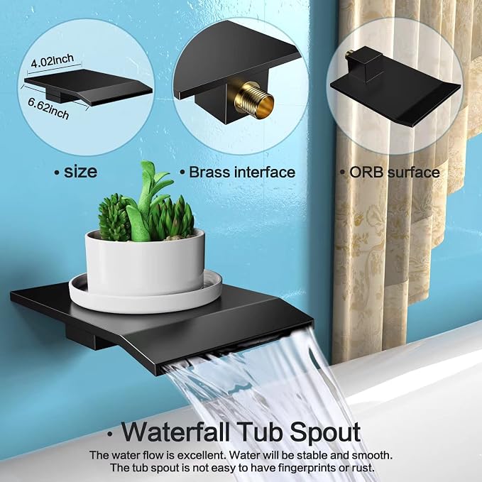 Rain Shower System 12 inch Shower Faucet Set - Image 3