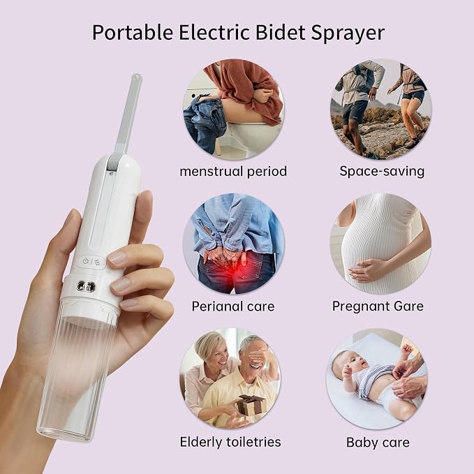 Portable Bidet - Handheld Rechargeable Electric Travel Bidet Sprayer - IPX7 - Image 2