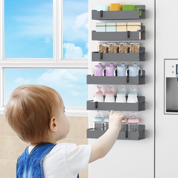 6 Pack Magnetic Spice Rack Organizer - Image 7