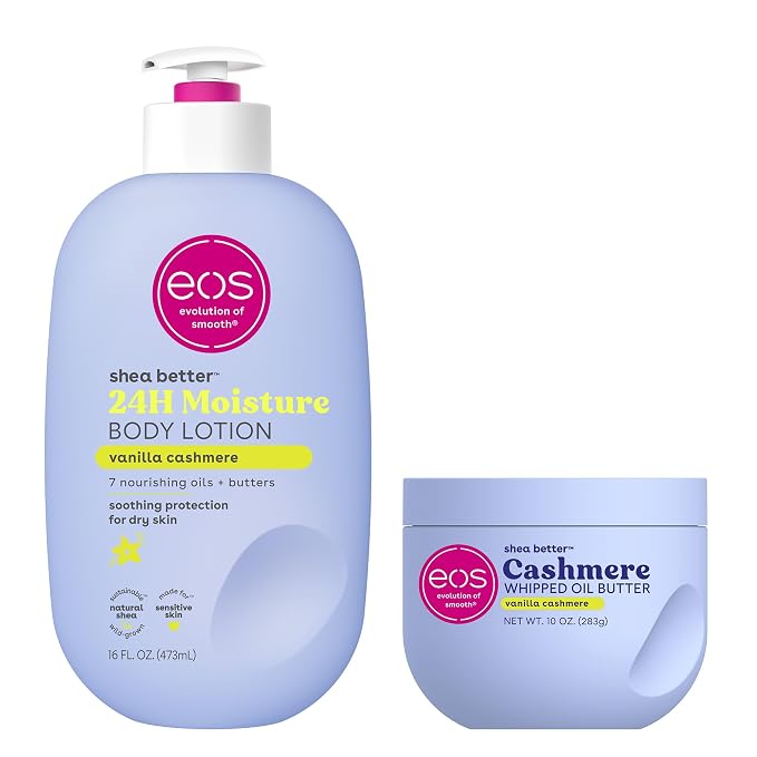 Bundle of eos Shea Better Body Lotion + Whipped Body Butter, Vanilla Cashmere by eosproducts