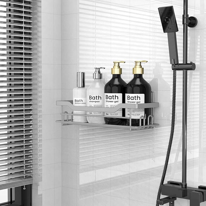 Shower Caddy Shelves Organizer, Single Pack, No Drilling Wall Mounted Self - Image 3