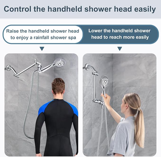 BRIGHT SHOWERS Brass Shower Head Extension Arm - Image 5