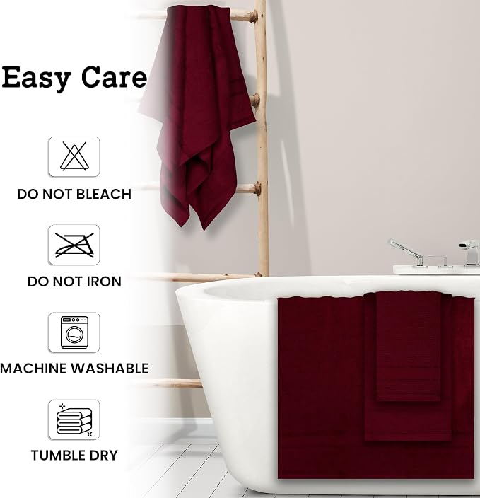Casa Lino Bath Towel Set of 8 - Image 6