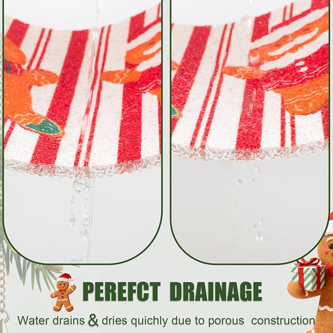 Christmas Non-Slip Bathtub Mat, Anti Slip Shower Mat, Fast Drying Bathtub Mats - Image 7