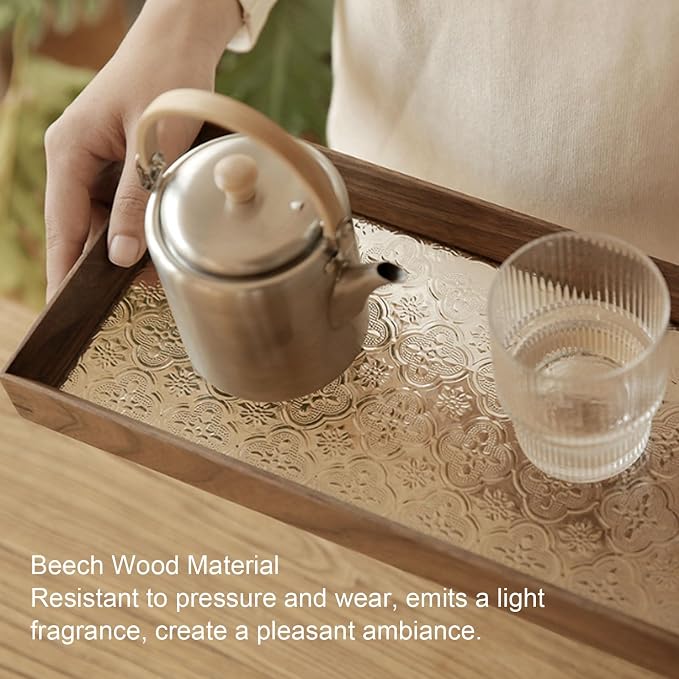 Zunate Beech Wood Bathtub Tray - Image 3