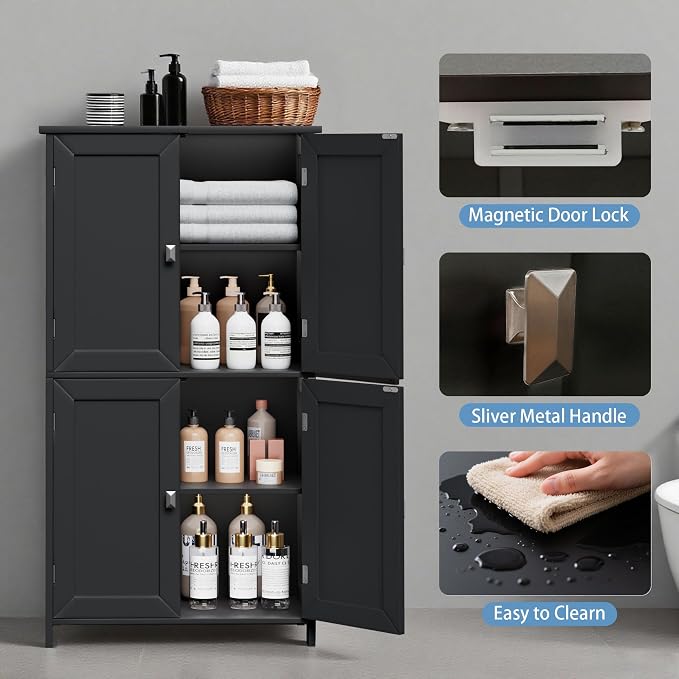 Bathroom Floor Storage Cabinet - Image 5