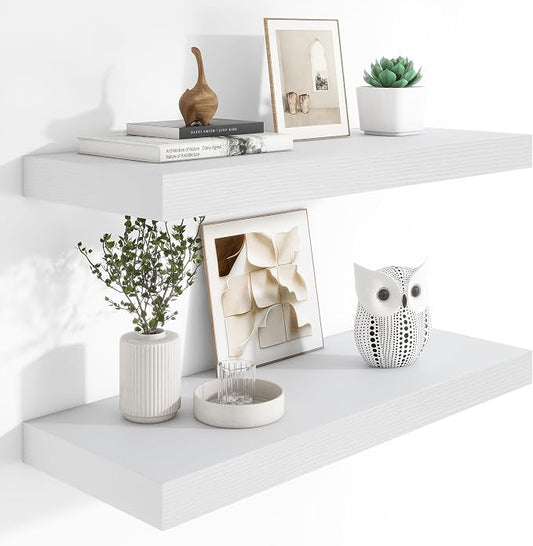 Heimlove 12" Deep Floating Shelves, 36 x 12 Inch Wall Mounted Long Floating by Heimlove
