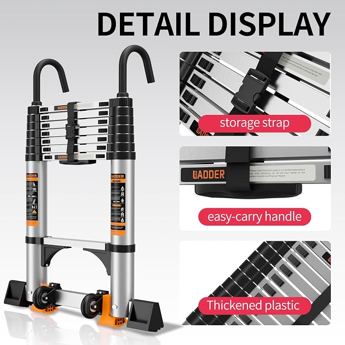 Telescoping Ladder, Aluminum Ladder - Image 4