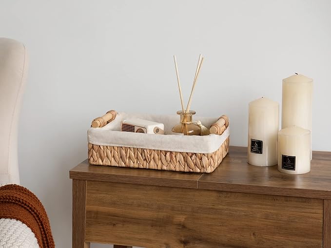 StorageWorks Small Baskets for Organizing, Wicker Bathroom Basket for Toilet - Image 5