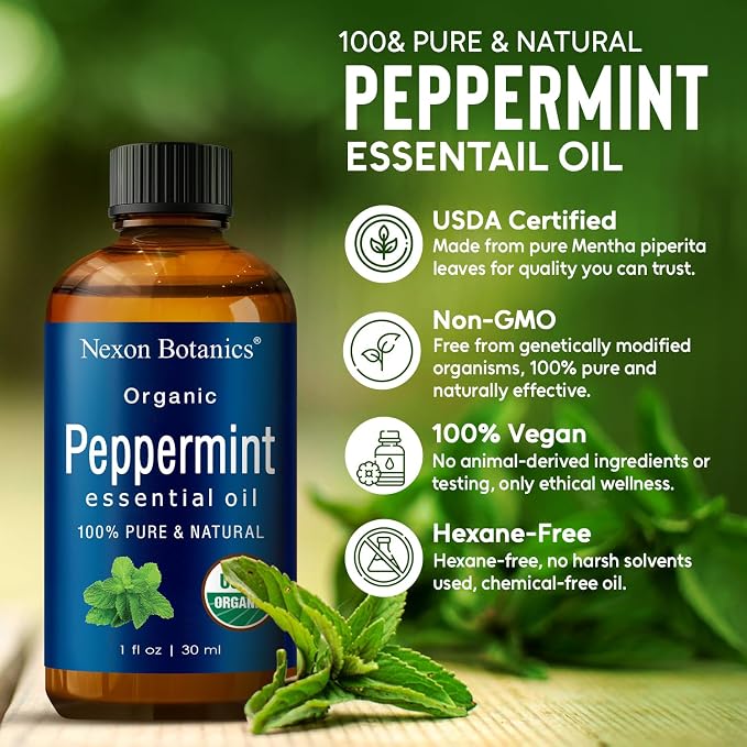 Organic Peppermint Essential Oil 30 ml - Image 3