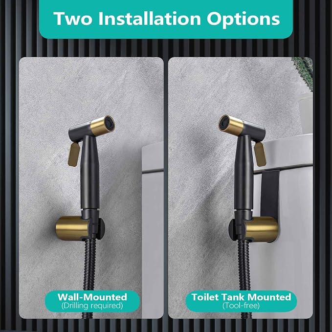BARROCK Handheld Bidet Sprayer for Toilet, Stainless Steel Metal Made Baby - Image 2