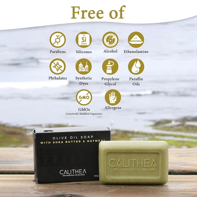 Calithea 3 Pack Soap Bars: Olive Oil Soap - Image 7