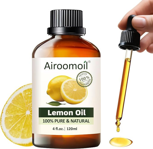 Pure Lemon Essential Oil, 100% Natural Lemon Essential Oil, Premium Grade by Airoomoil