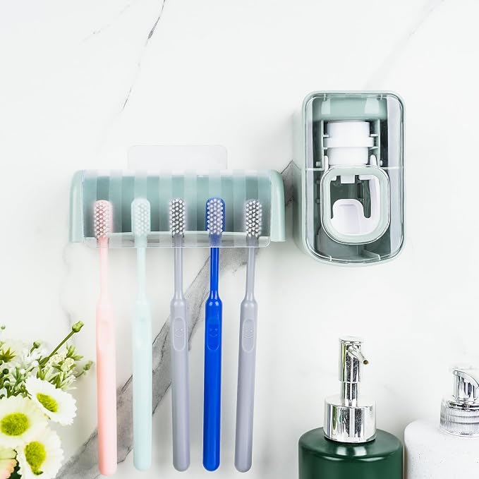 5 Slots Wall Mount Toothbrush Holder - Image 4