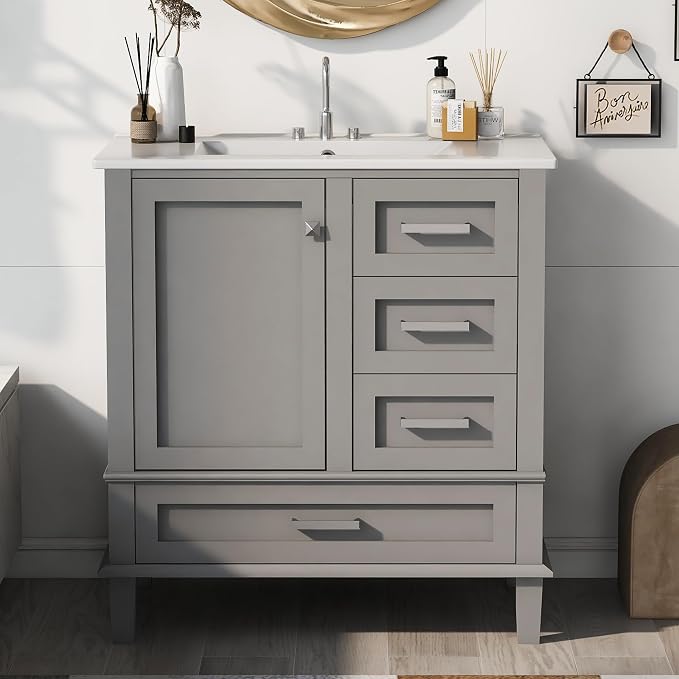 30" Bathroom Vanity, Modern Bathroom Cabinet by THINK30