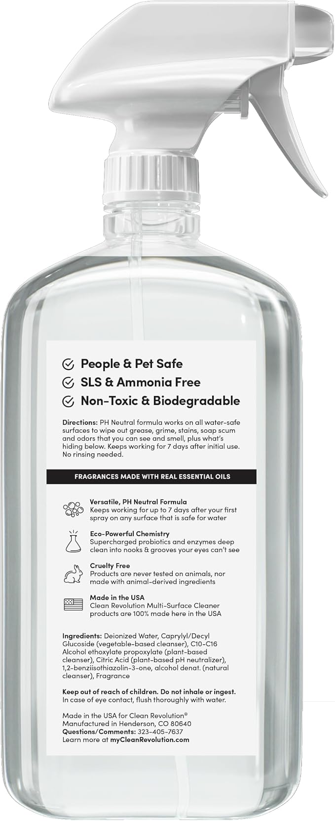 Clean Revolution SuperCharged All Purpose Cleaner Refill Supply, Eco-Friendly & - Image 2