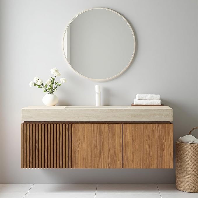Ambrovina 48 Inch Floating Bathroom Vanity by Unknown