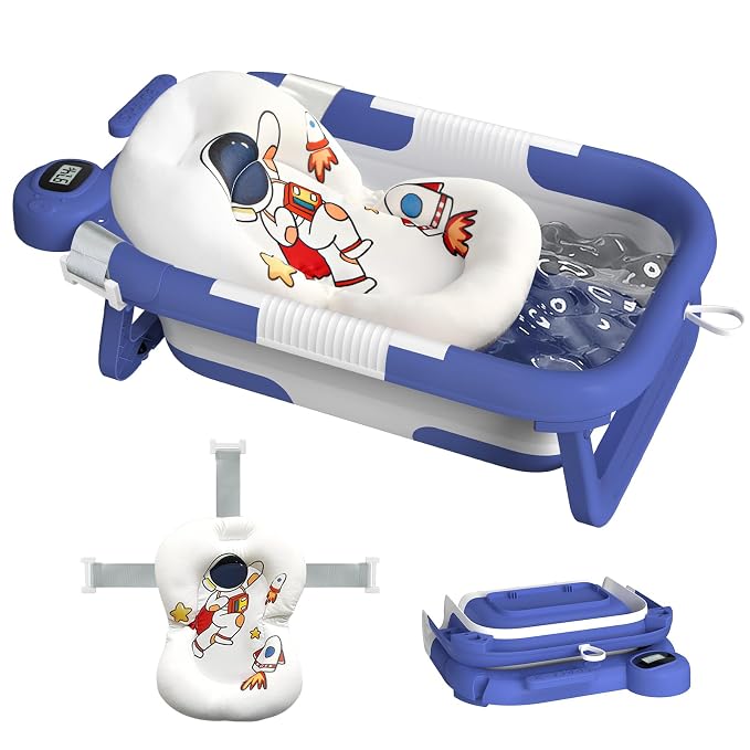 Collapsible Baby Bathtub for Newborn to Toddler, Portable Baby Bath Tub for by Unknown