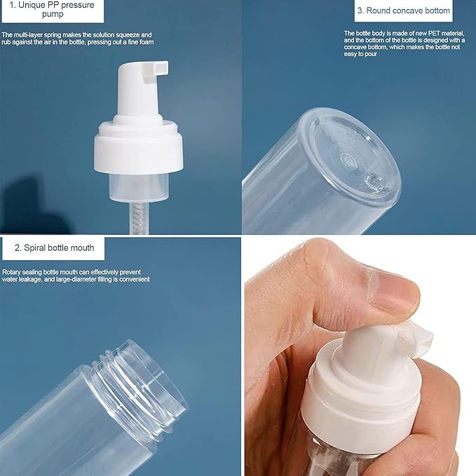 SOTICA 3pcs Foam Bottle Dispenser, Refillable Soap Dispenser - Image 3