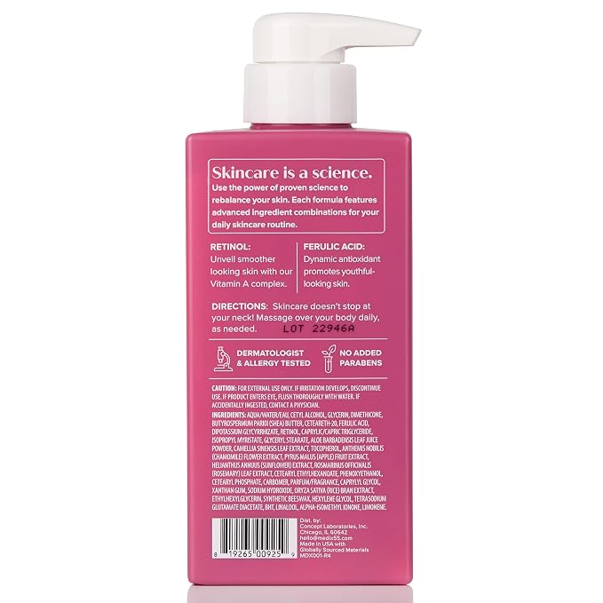 Medix 5.5 Retinol Body Lotion + Hyaluronic Acid Cream, Moisturizer Body & Face - Image 8