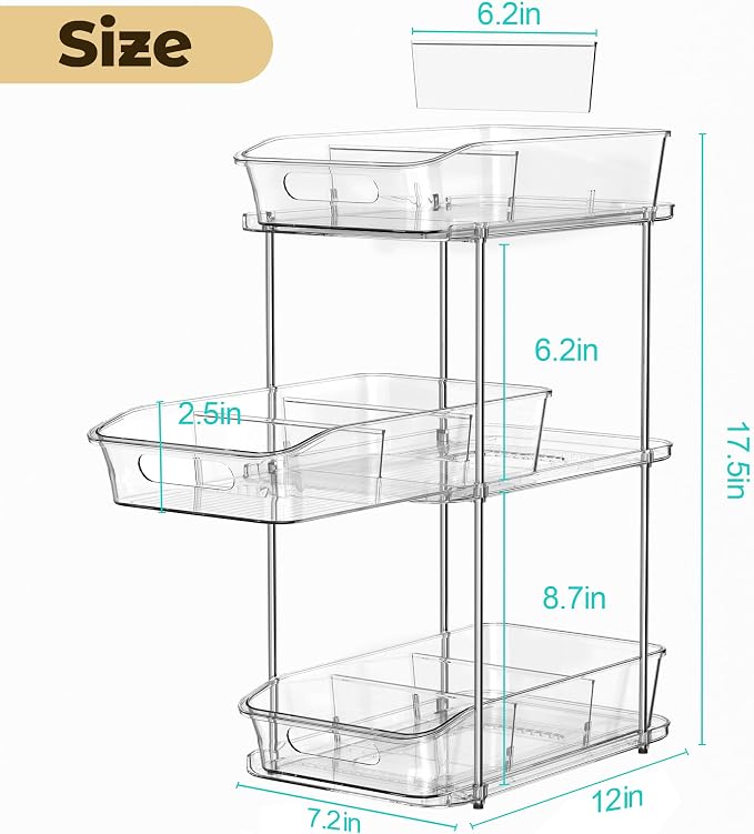 3 Tier Under Sink Organizer and Storage - Image 2