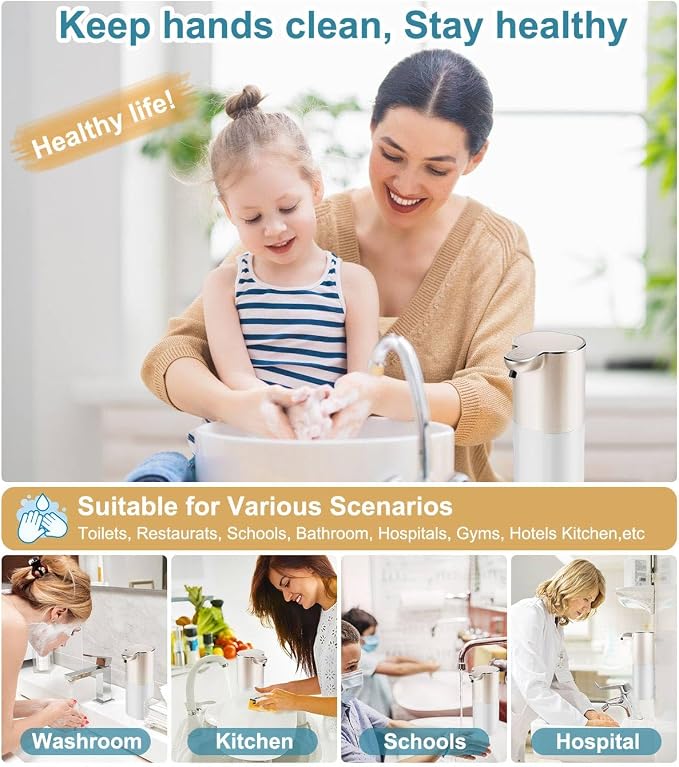 Soap Dispenser, Automatic Foaming Soap Dispenser - Image 7