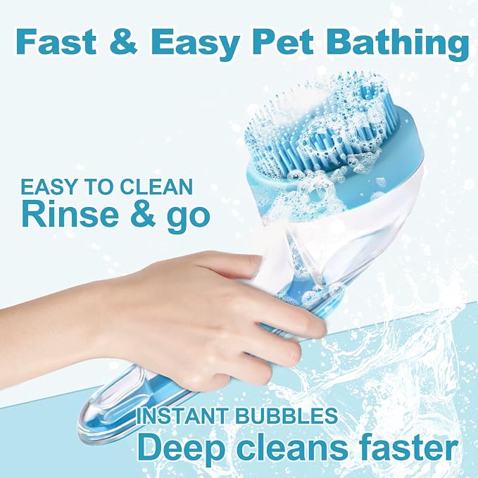 2025 New Dog Bath Brush with Built-in Shampoo Dispenser - Image 3
