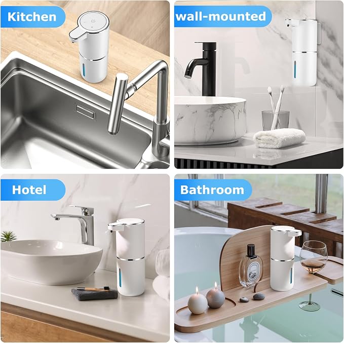 2 Pack Automatic Soap Dispenser, Automatic Liquid Soap Dispenser Touchless - Image 6