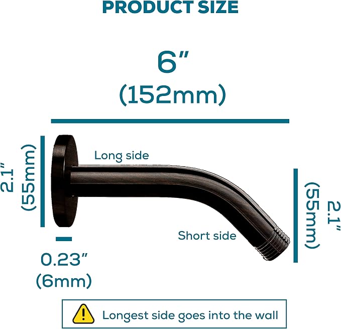 SparkPod 6 Inch Shower Arm - Image 2