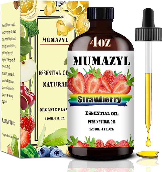 Strawberry Essential Oil, Strawberry Oil 4 Fl Oz 120ML by MUMAZYLESSENTIALOIL