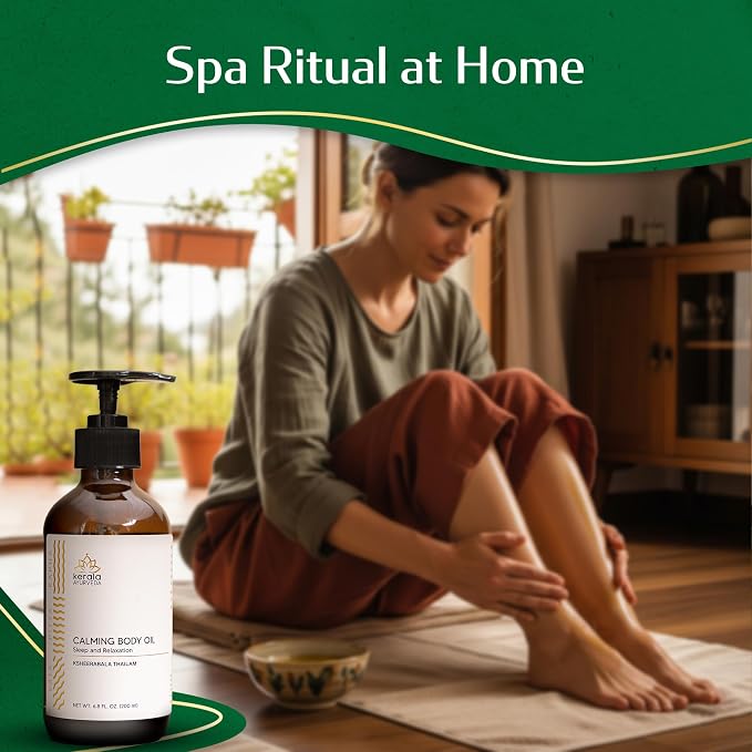 Kerala Ayurveda Calming Body Oil - Image 6