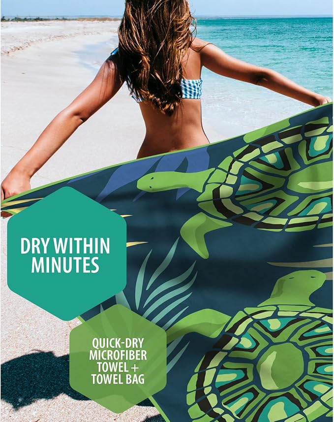 VENTURE 4TH Microfiber Beach Towel: Quick-Dry, Sandproof and Lightweight - Image 2