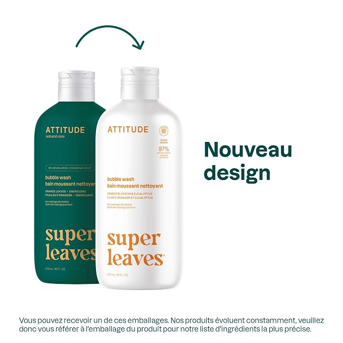 ATTITUDE Bubble Bath, EWG Verified, Plant and Mineral-Based, Dermatologically - Image 2